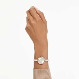 Sublima armbandsur, tillverkat i Schweiz, metallarmband, guldfärgat, champagneguldfärgad yta