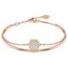 Sublima armring, vit, roséguldpläterad