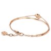 Sublima armring, vit, roséguldpläterad