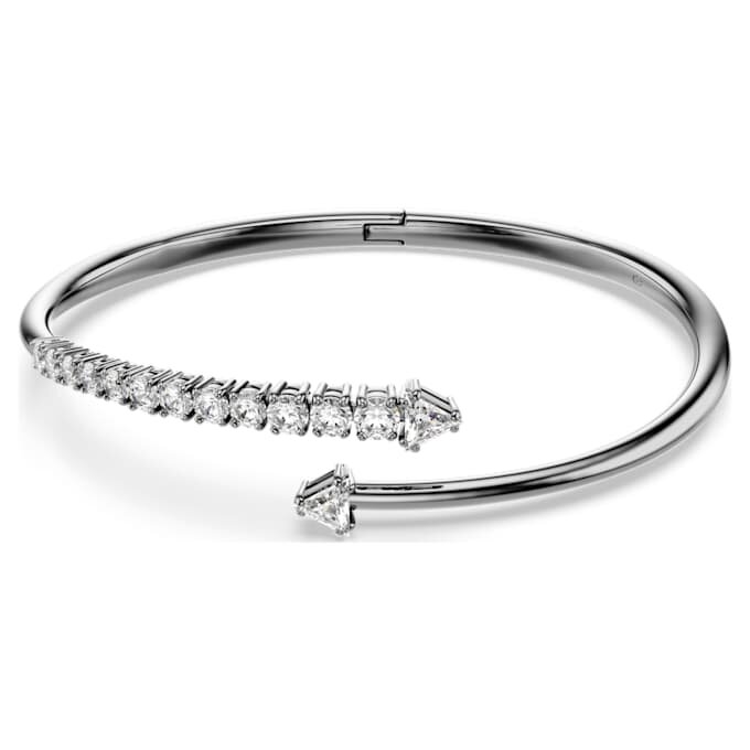 Sublima armring, vit, ruteniumpläterad Sublima armring, vit, ruteniumpläterad