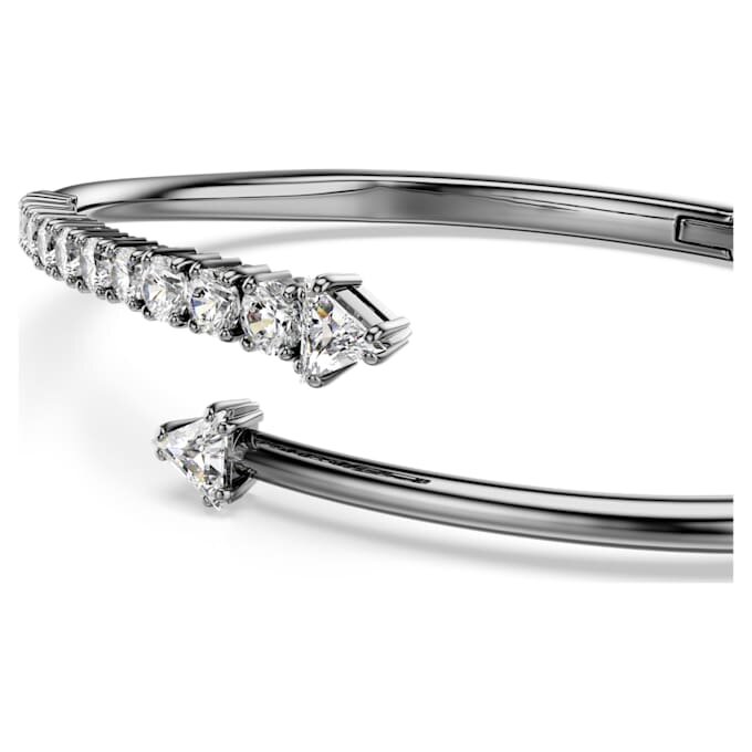 Sublima armring, vit, ruteniumpläterad Sublima armring, vit, ruteniumpläterad