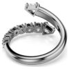 Sublima öppen ring med blandade slipningar, vit, ruteniumpläterad Sublima öppen ring med blandade slipningar, vit, ruteniumpläterad