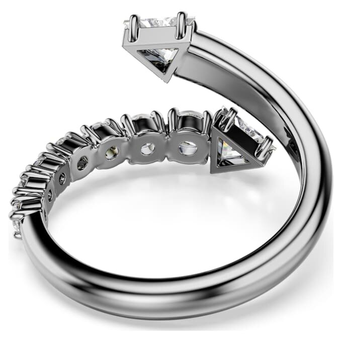 Sublima öppen ring med blandade slipningar, vit, ruteniumpläterad Sublima öppen ring med blandade slipningar, vit, ruteniumpläterad