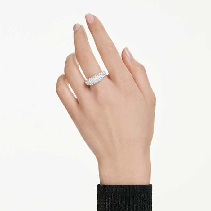 Sublima-ring, vit, rodiumpläterad Sublima-ring, vit, rodiumpläterad