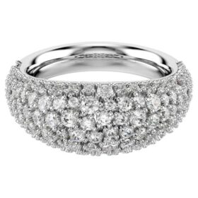 Sublima-ring, vit, rodiumpläterad