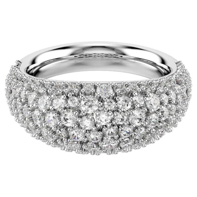 Sublima-ring, vit, rodiumpläterad Sublima-ring, vit, rodiumpläterad