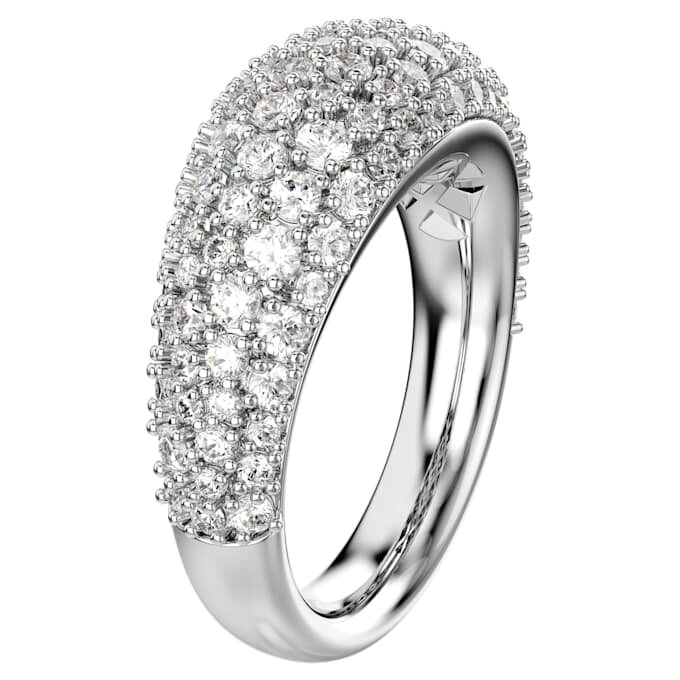 Sublima-ring, vit, rodiumpläterad Sublima-ring, vit, rodiumpläterad