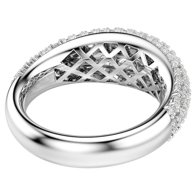 Sublima-ring, vit, rodiumpläterad Sublima-ring, vit, rodiumpläterad