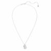 Svan-hänge, medelstor, vit, rodiumpläterad