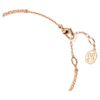 Swan-armband, svart, roséguldpläterat Swan-armband, svart, roséguldpläterat