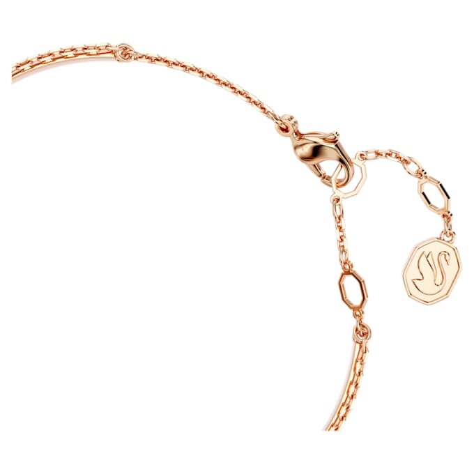 Swan-armband, svart, roséguldpläterat Swan-armband, svart, roséguldpläterat
