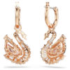 Swan Drop-örhängen Pavé, Svan, Rosa Swan Drop-örhängen Pavé, Svan, Rosa