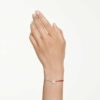 Symbolica-armband med kristallpärla, pavé, hästsko, vitt, roséguldpläterat