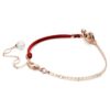 Symbolica-armband med kristallpärla, pavé, hästsko, vitt, roséguldpläterat