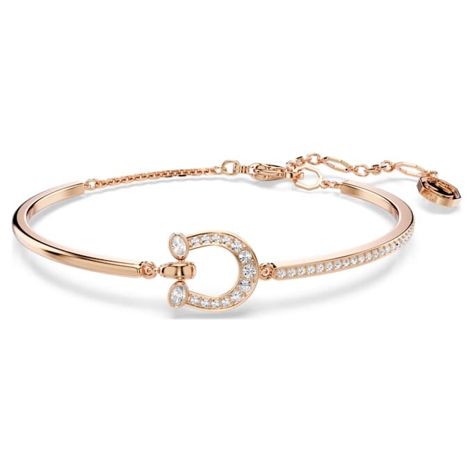 Symbolica armring med pavé, hästsko, vit, roséguldpläterad Symbolica armring med pavé, hästsko, vit, roséguldpläterad
