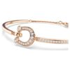 Symbolica armring med pavé, hästsko, vit, roséguldpläterad Symbolica armring med pavé, hästsko, vit, roséguldpläterad
