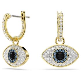 Symbolica droppörhängen Evil Eye, blå, guldpläterade Symbolica droppörhängen Evil Eye, blå, guldpläterade