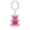 Teddy-nyckelring, rosa, rodiumpläterad