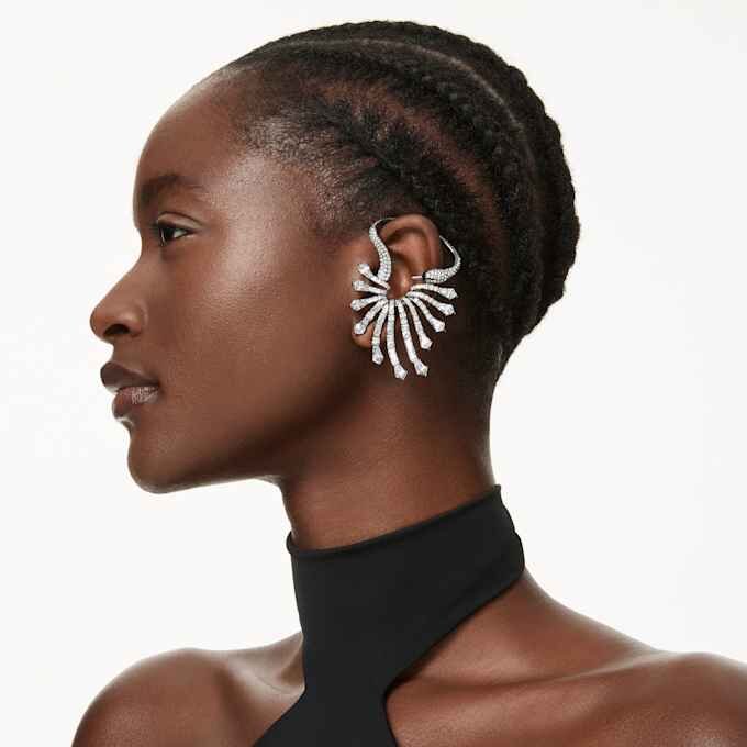 The Vienna Collection Ear Cuff Swan, vit, ruteniumpläterad The Vienna Collection Ear Cuff Swan, vit, ruteniumpläterad