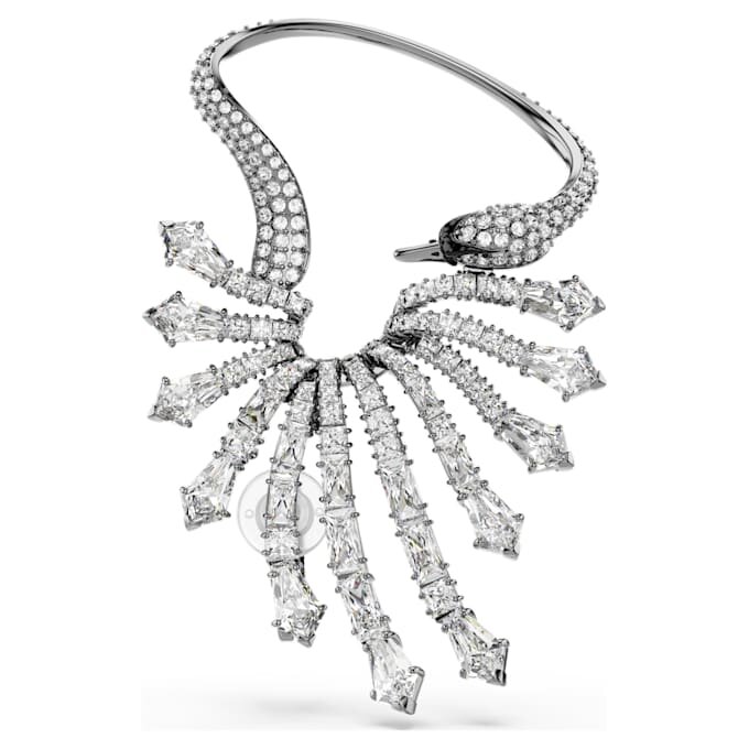 The Vienna Collection Ear Cuff Swan, vit, ruteniumpläterad The Vienna Collection Ear Cuff Swan, vit, ruteniumpläterad