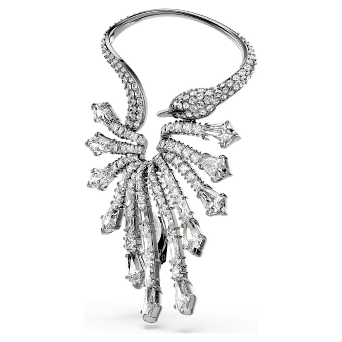 The Vienna Collection Ear Cuff Swan, vit, ruteniumpläterad The Vienna Collection Ear Cuff Swan, vit, ruteniumpläterad