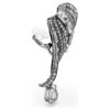 The Vienna Collection öronklämmor Feather, vit, ruteniumpläterad The Vienna Collection öronklämmor Feather, vit, ruteniumpläterad