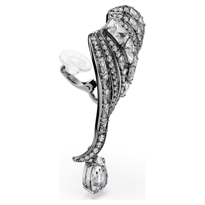 The Vienna Collection öronklämmor Feather, vit, ruteniumpläterad The Vienna Collection öronklämmor Feather, vit, ruteniumpläterad