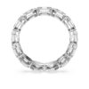 Åttkantig ring med laboratorieframställda diamanter, totalt 2,4 karat, åttkantig form, 14K vitguld