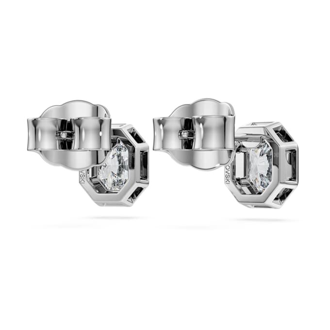 Åttkantiga örhängen med laboratorieframställda diamanter, totalt 1,0 karat, åttkantig form, 14K vitguld Åttkantiga örhängen med laboratorieframställda diamanter, totalt 1,0 karat, åttkantig form, 14K vitguld