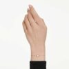 Åttkantigt armband med laboratorieframställda diamanter, totalt 0,5 karat, åttkantig form, 14K gult guld