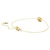 Åttkantigt armband med laboratorieframställda diamanter, totalt 0,5 karat, åttkantig form, 14K gult guld