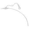 Åttkantigt halsband med laboratorieframställda diamanter, totalt 0,7 karat, rund form, sterlingsilver