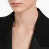 Åttkantigt hänge med laboratorieframställda diamanter 0,5 karat totalt, åttkantig form, 14K vitguld
