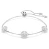 Una Angelic-armband med rundslipade, dubbelsidiga motiv, vitt, rodiumpläterat