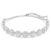 Una Angelic Choker Vit, rodiumpläterad
