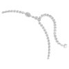 Una Angelic Choker Vit, rodiumpläterad