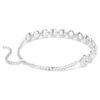 Una Angelic Choker Vit, rodiumpläterad