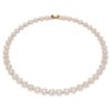 Una Angelic-halsband, rund slipning, medium, vitt, roséguldpläterat