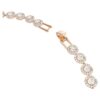 Una Angelic-halsband, rund slipning, medium, vitt, roséguldpläterat