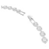 Una Angelic-halsband, rundslipad, medium, vit, rodiumpläterat