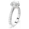 Una Angelic-ring, rundslipad, vit, silverfärgad yta Una Angelic-ring, rundslipad, vit, silverfärgad yta