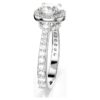 Una Angelic-ring, rundslipad, vit, silverfärgad yta Una Angelic-ring, rundslipad, vit, silverfärgad yta