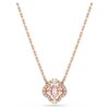 Una-halsband Clover, rosa, roséguldpläterat