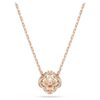 Una-halsband Clover, rosa, roséguldpläterat