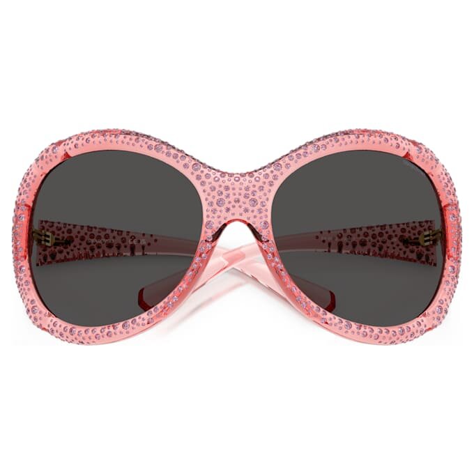 Överdimensionerade solglasögon, kattögonform, Sk6052, rosa Överdimensionerade solglasögon, kattögonform, Sk6052, rosa